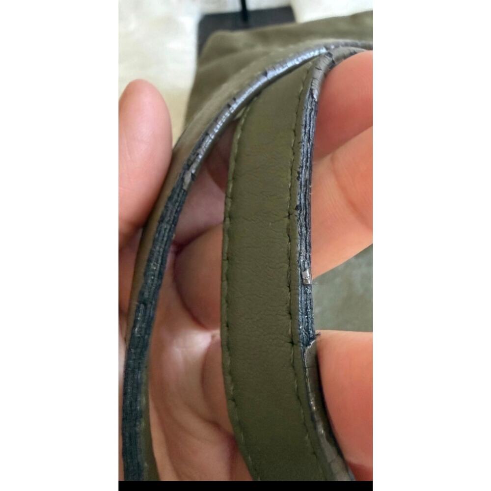 Stella McCartney Falabela Shaggy Deer Tote Olive Green - Picture 10 of 11